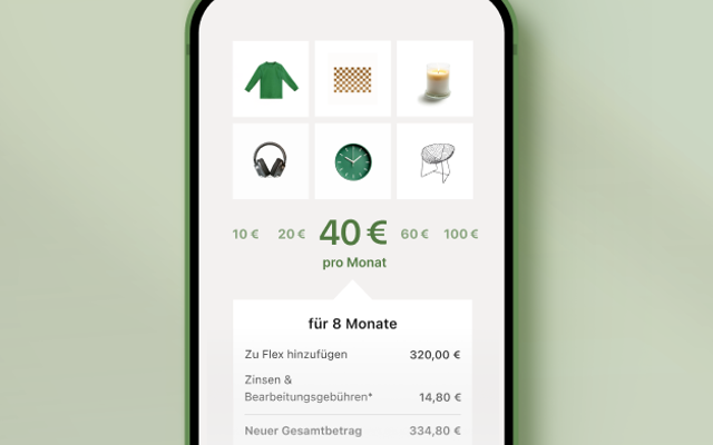 Ein Bild des Handyscreens, bei dem der Benutzer auswählen kann, wie er bezahlen möchte.