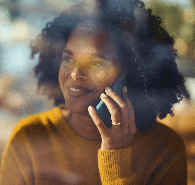 Woman with mobil phone